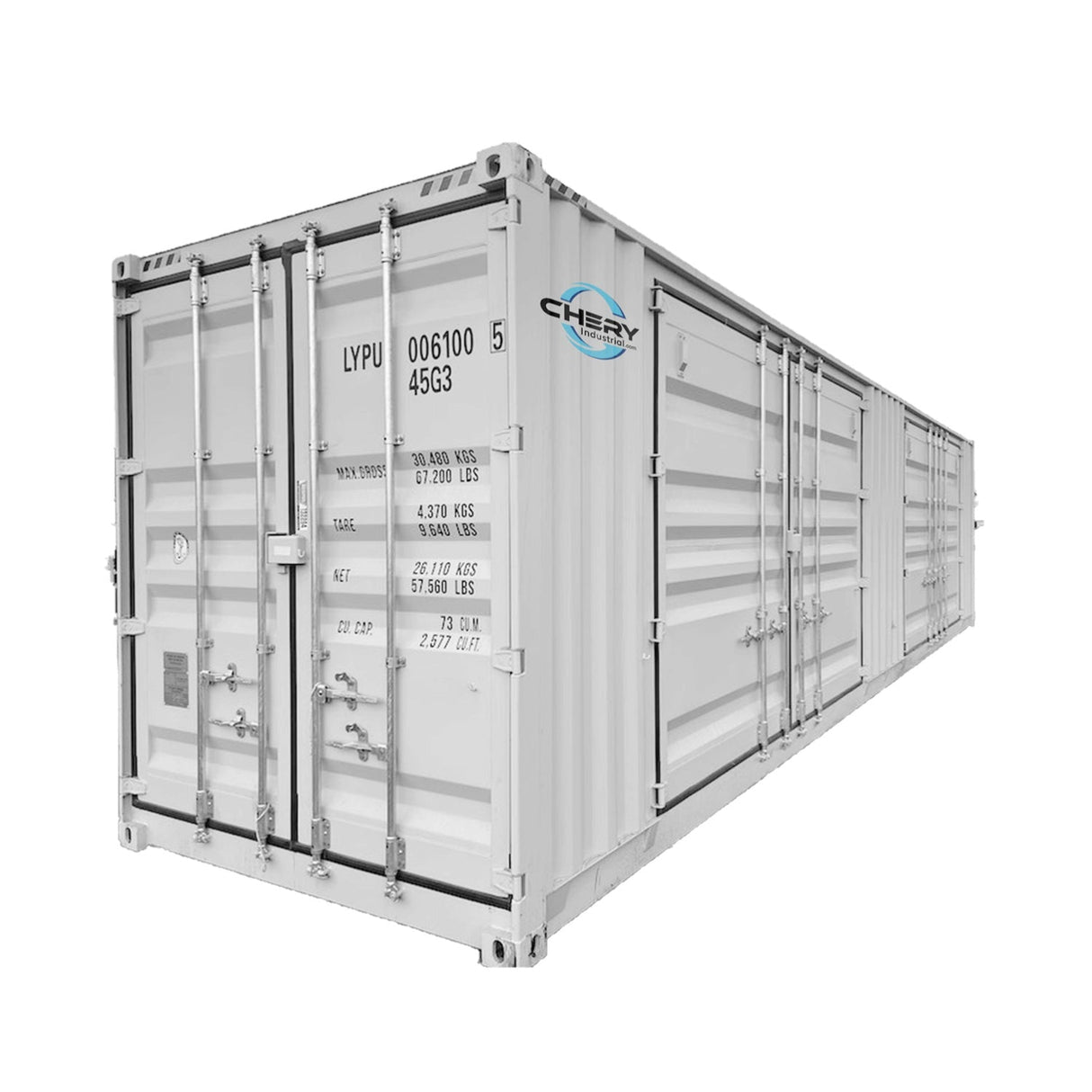 40ft High Cube Two Multi Doors Container with Logo