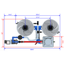Alien Hydroponics V-SYSTEM 2 Pot 1 Row Kit