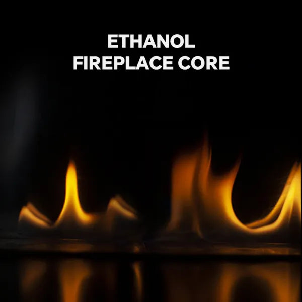 HearthArtSinn Ember 3 Modern Indoor Round Glass Real Fire Fireplace