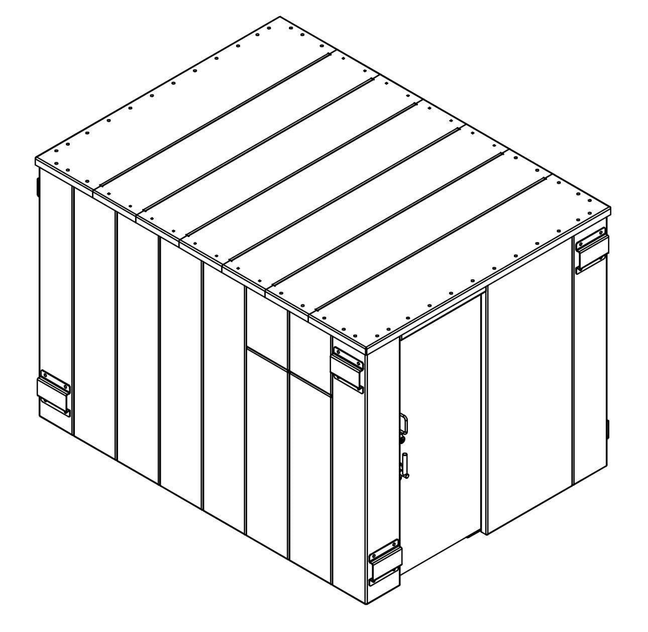 Swisher ESP Safety Shelter - 20 Person Private / 12 Person Business