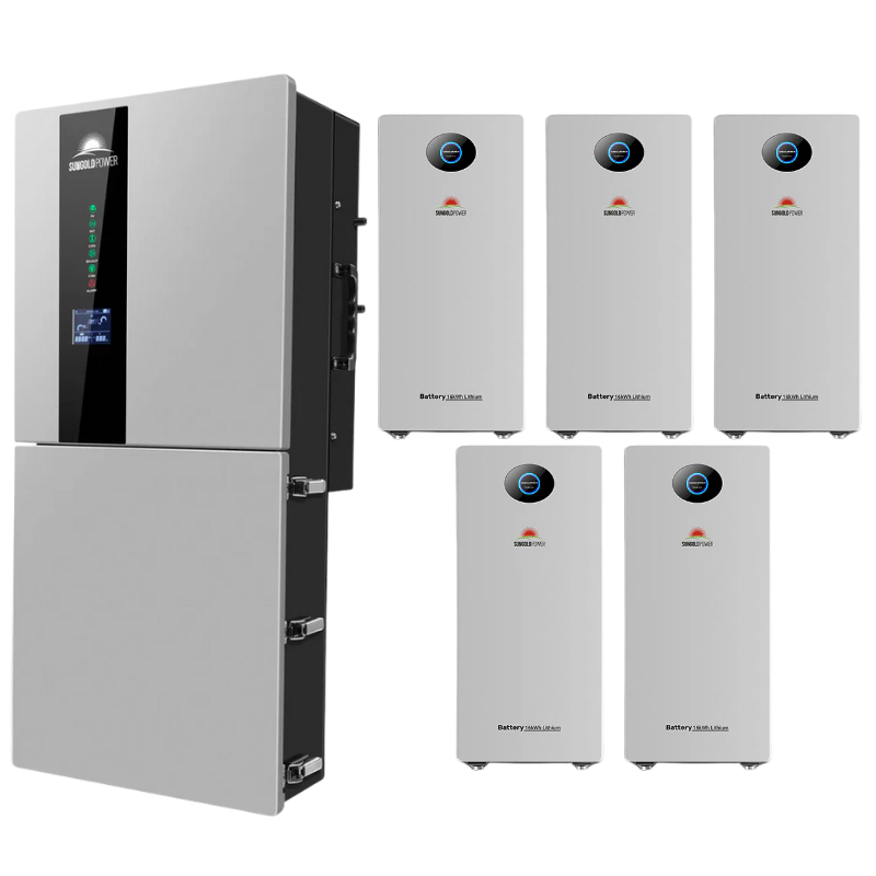 SunGoldPower 11.4kW 48V Split Phase Hybrid Solar Inverter + PowerMax 51.2V 314Ah Outdoor Energy Storage Battery