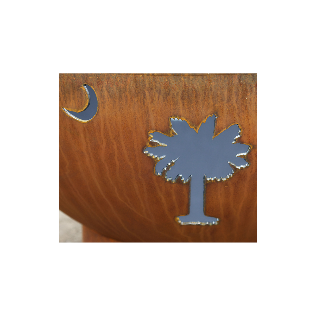 Fire Pit Art Tropical Moon Fire Pit