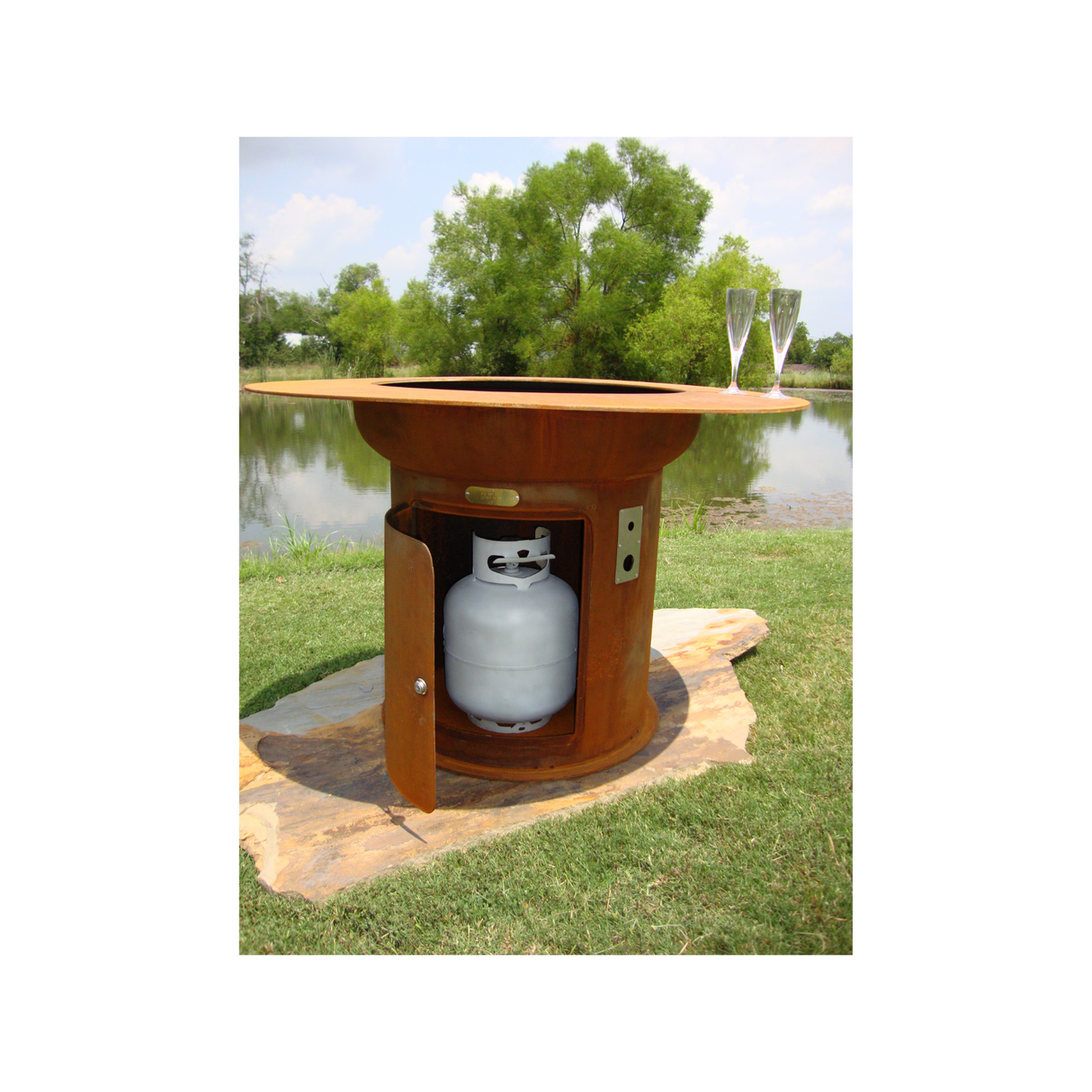 Fire Pit Art Saturn Fire Pit