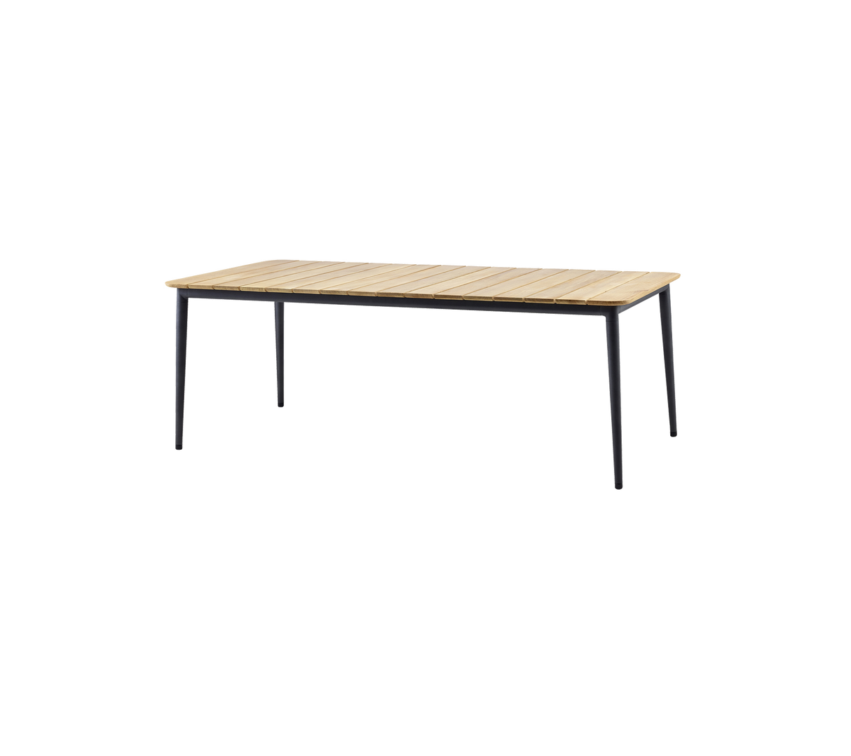 Core Outdoor Dining Table Teak Aluminium 210x90