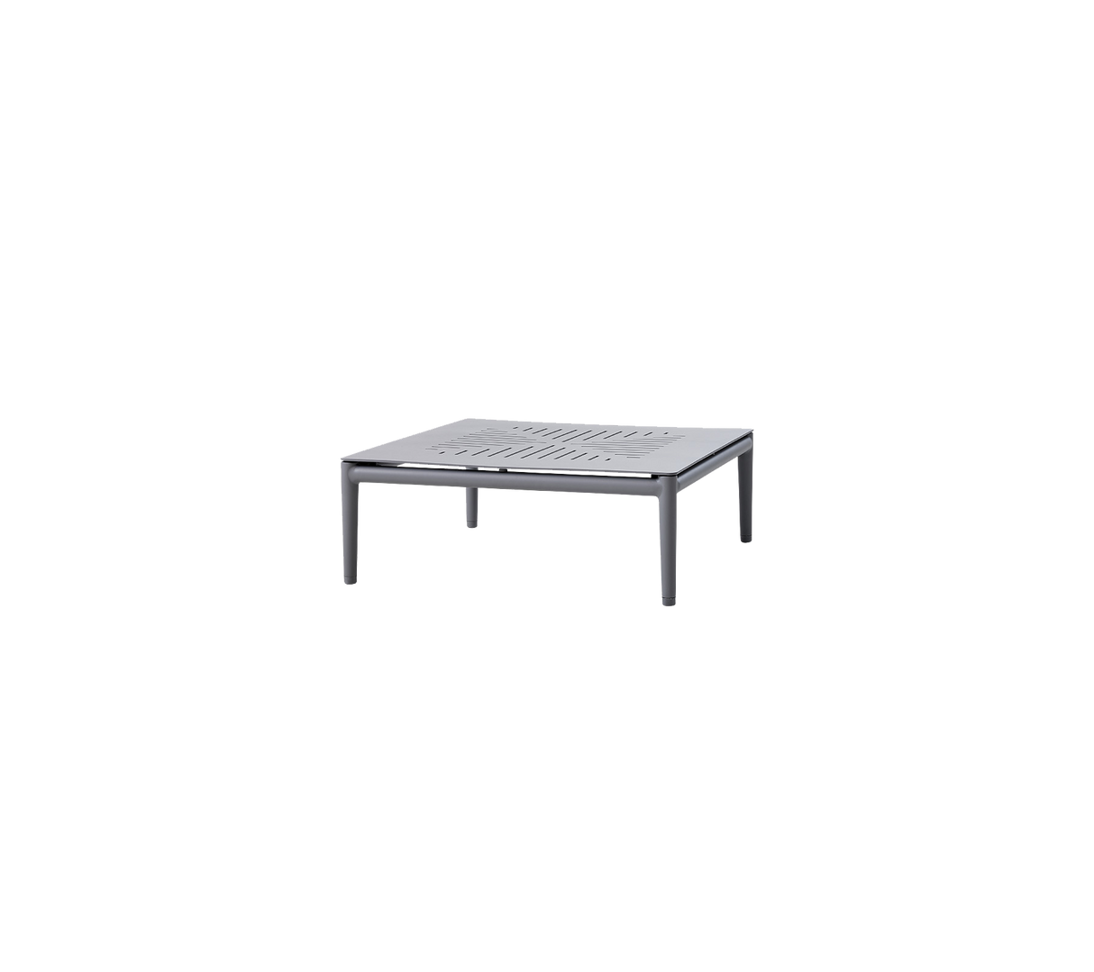 Conic Square Outdoor Coffee Table Aluminium