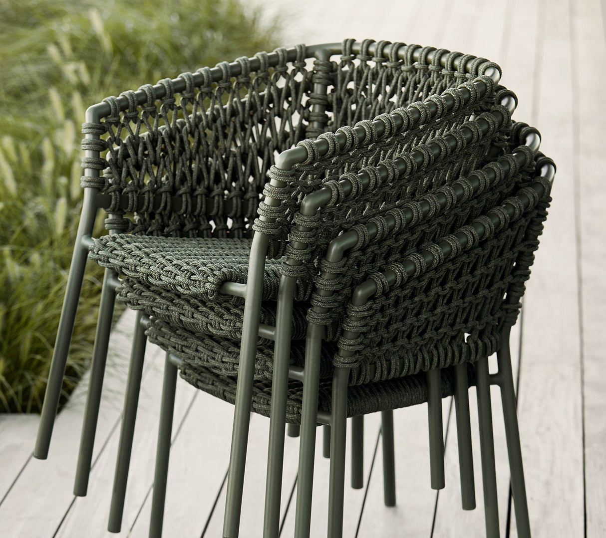 Ocean Stacking Woven Dining Armchair