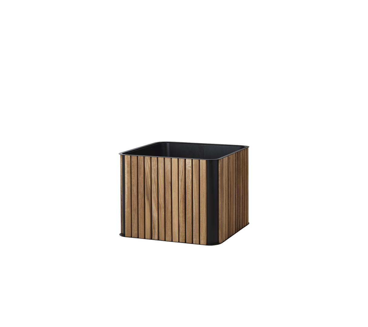 Combine Square Teak & Aluminium Outdoor Planter 5703TAL