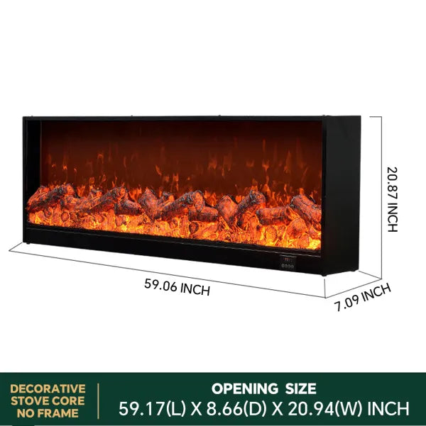 HearthArtSinn Glimmer 2 Simulation Electronic Heating Fireplace
