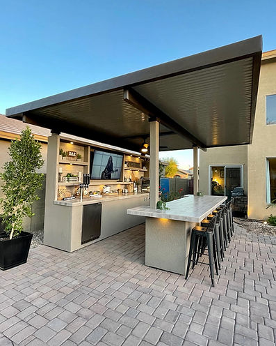 KoKoMo Grills Fantasy Island 20 x 20 Outdoor Kitchen with TV