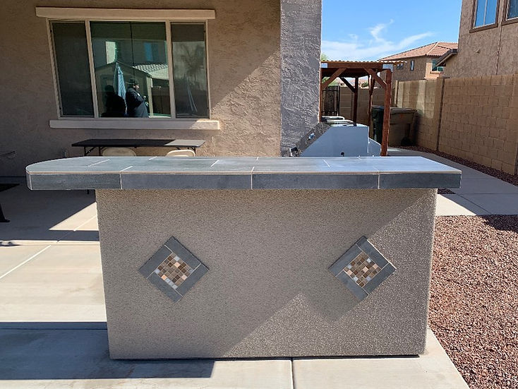 KoKoMo Grills Aspen BBQ Island with 4 Burner Built In BBQ Grill