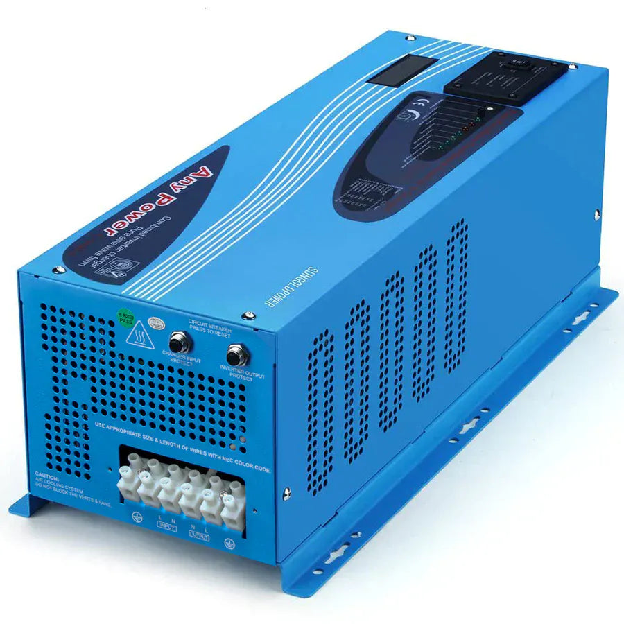 SunGoldPower 4000W Peak (12000W) DC 12V Pure Sine Wave Inverter With Charger