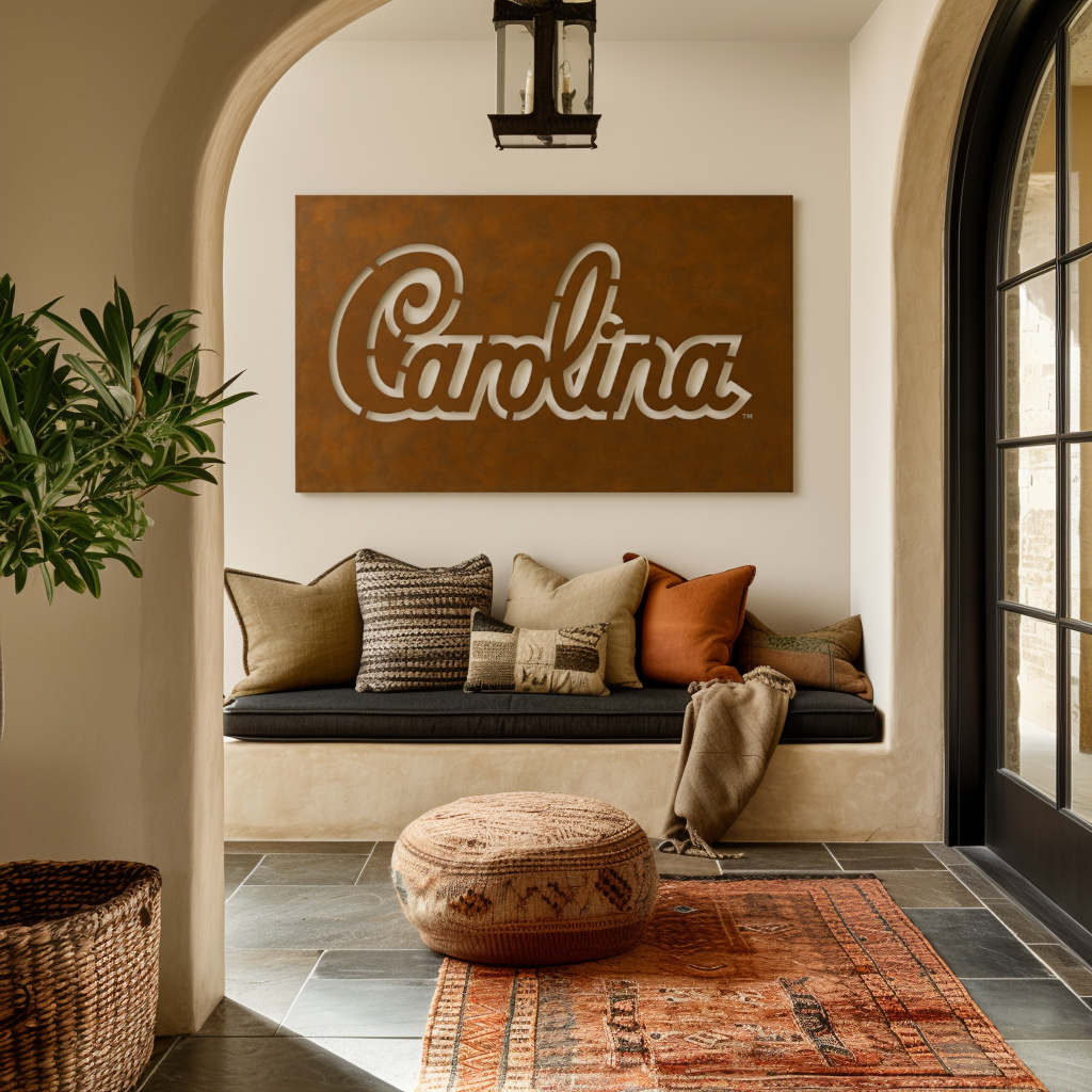 The South Carolina - Metal Wall Art - Landscape Umber