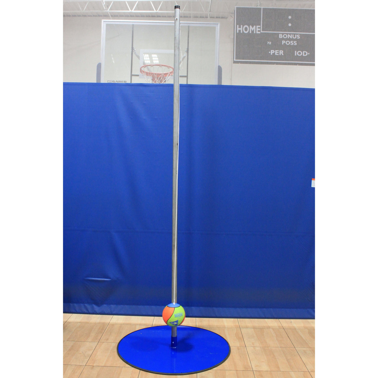 Gared Glava® Portable Tetherball System Indoor/Outdoor Rolling Base 6811