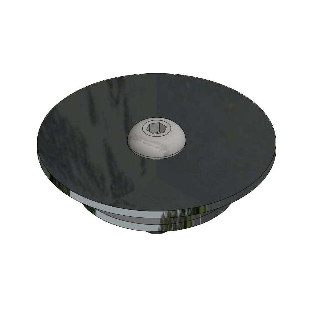 Gared Locking Ground Sleeve Cap – Fits 2-3/8″ O.D. Post Sleeves 6827
