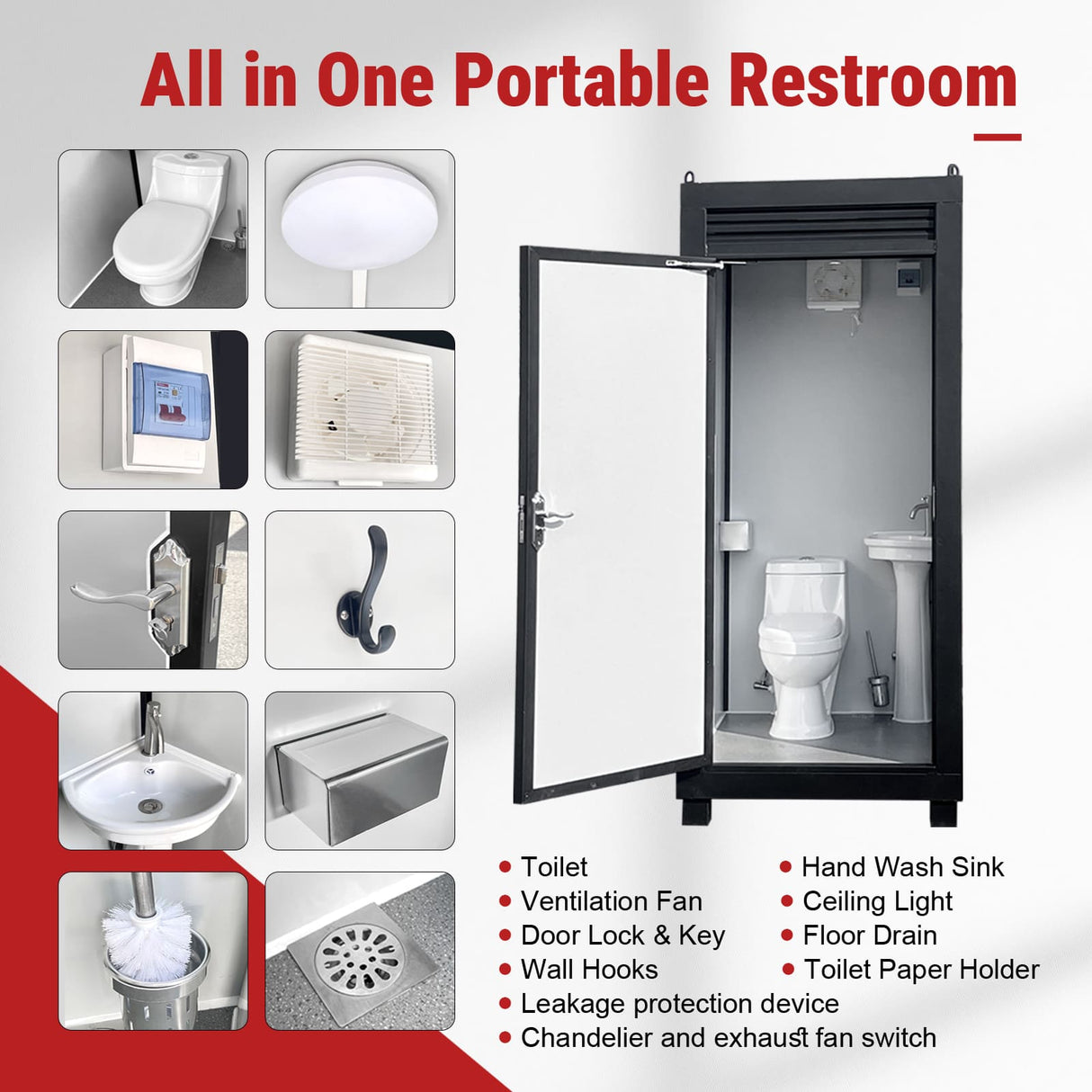 Portable Insulated Toilet Cabin