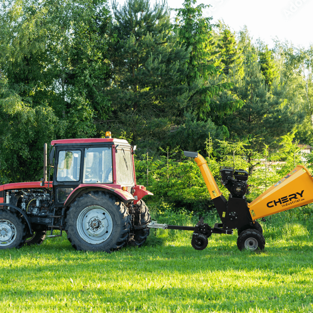 Chery Industrial 6" 15 HP 420cc Gas-Powered Wood Chipper