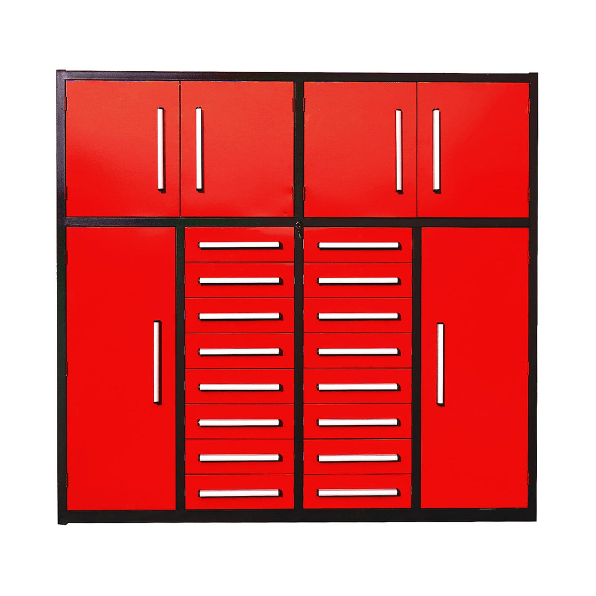 Chery Industrial 7ft Garage Storage Cabinet with 16 Drawers