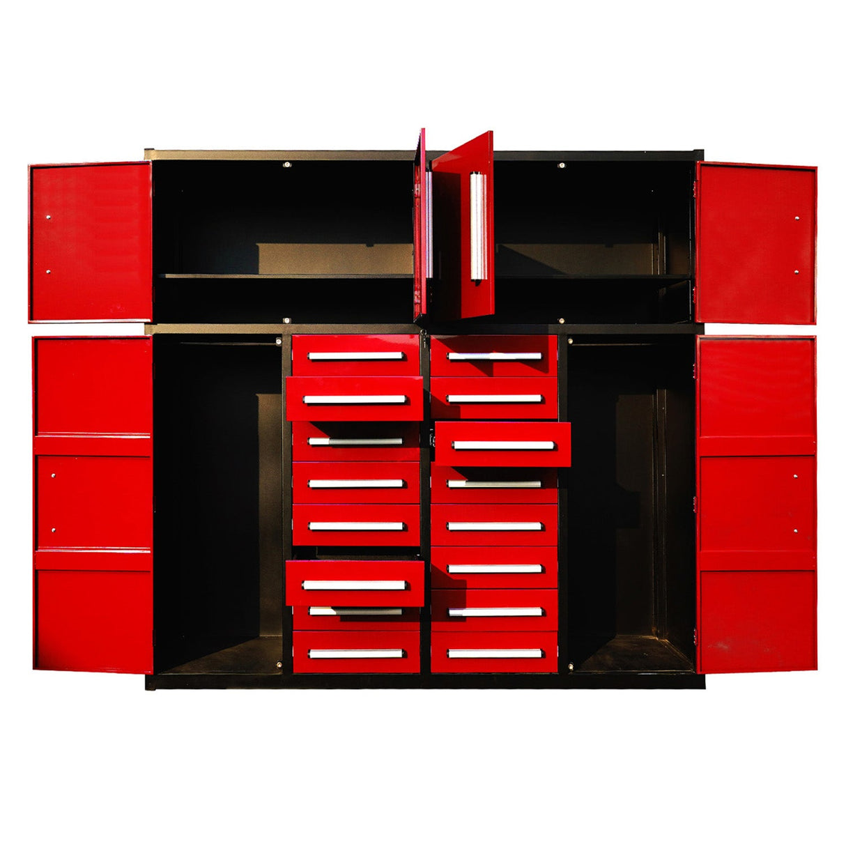 Chery Industrial 7ft Garage Storage Cabinet with 16 Drawers