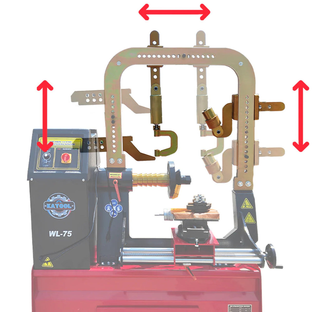 Katool Hub Repair Machine Rim Straightener Turning Adjustable Distance Settings KT-WL75