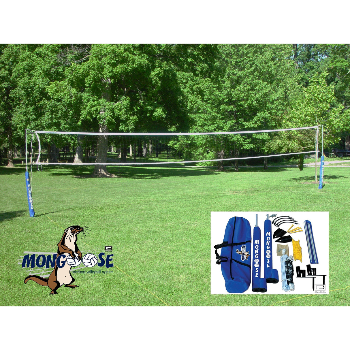 Gared Mongoose® Wireless Volleyball System Portable Adjustable 7900