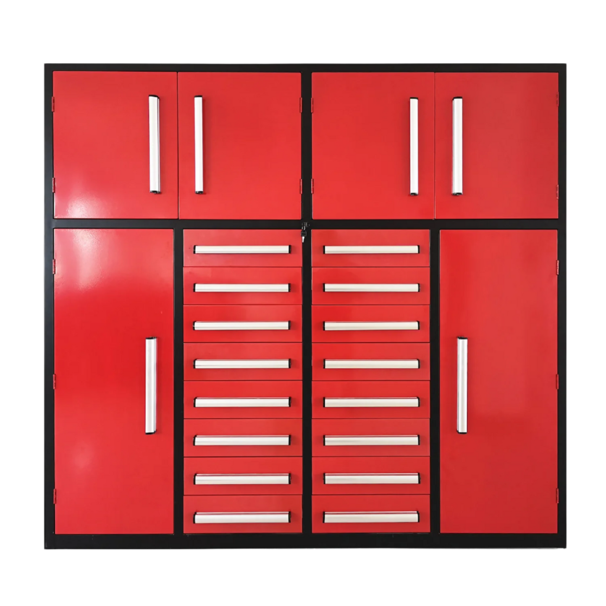 Chery Industrial 7ft Garage Storage Cabinet with 16 Drawers