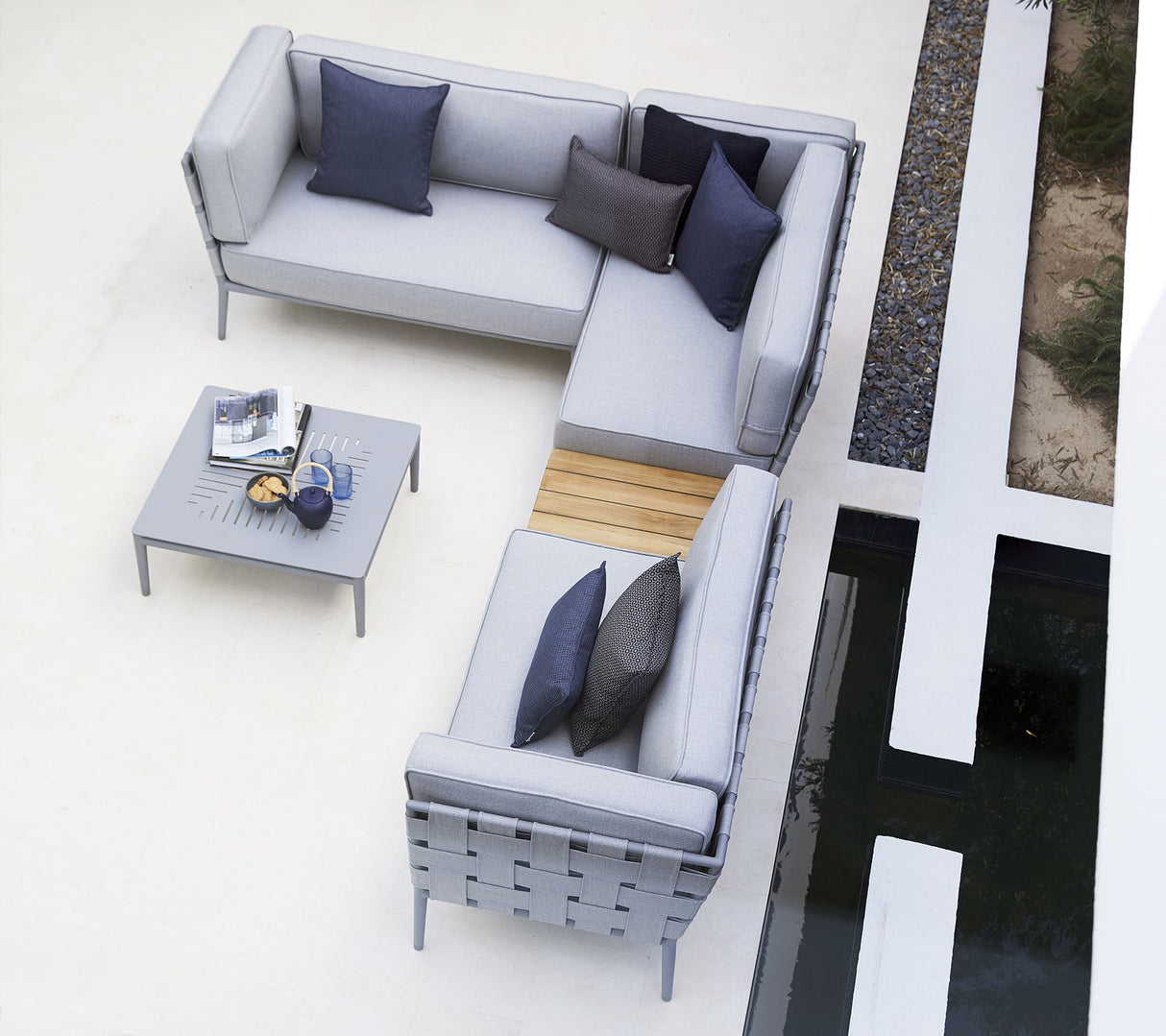 Conic 2-Seater Sofa Left Module Outdoor Sofa