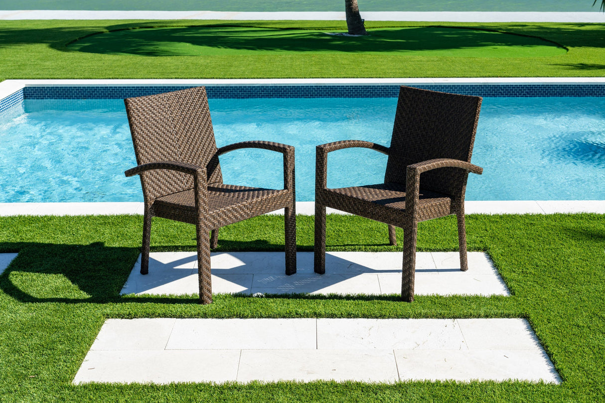 Atlantis Stackable Set of 2 Armchairs
