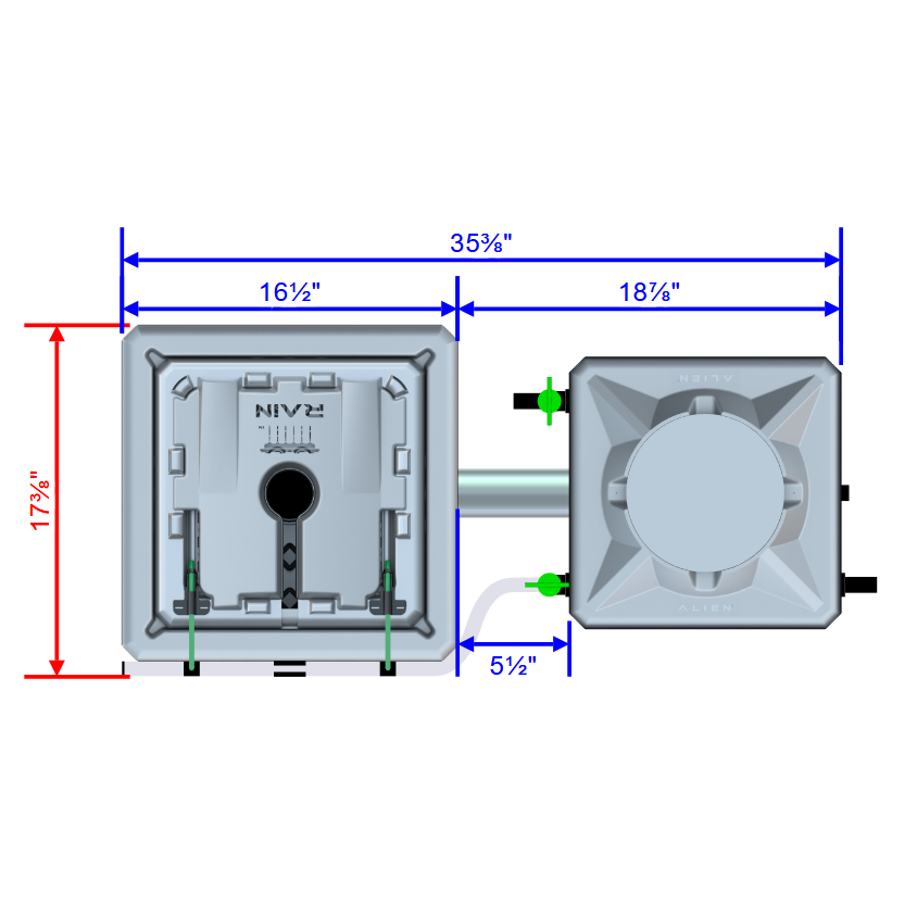 Alien Hydroponics RAIN 1 Pot Kit