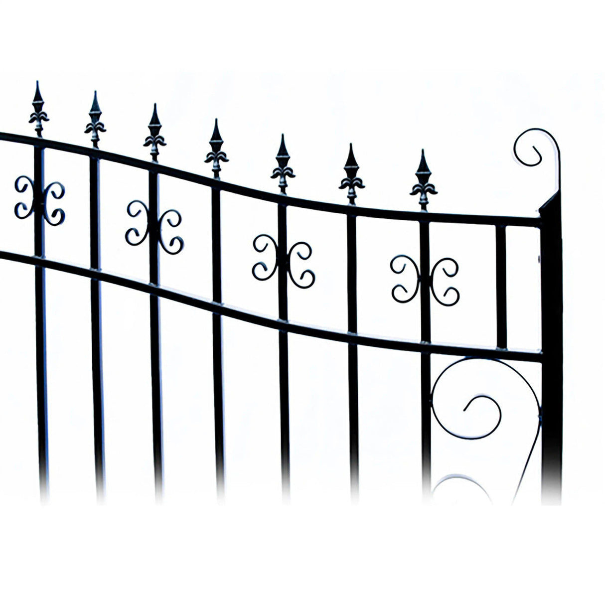 Chery Industrial 18’ x 6’ Steel Dual Swing Driveway Gate Venice‑Style
