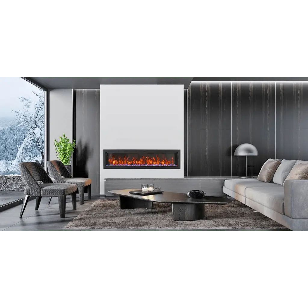 Amantii 74" Symmetry Bespoke Built-In Electric Fireplace