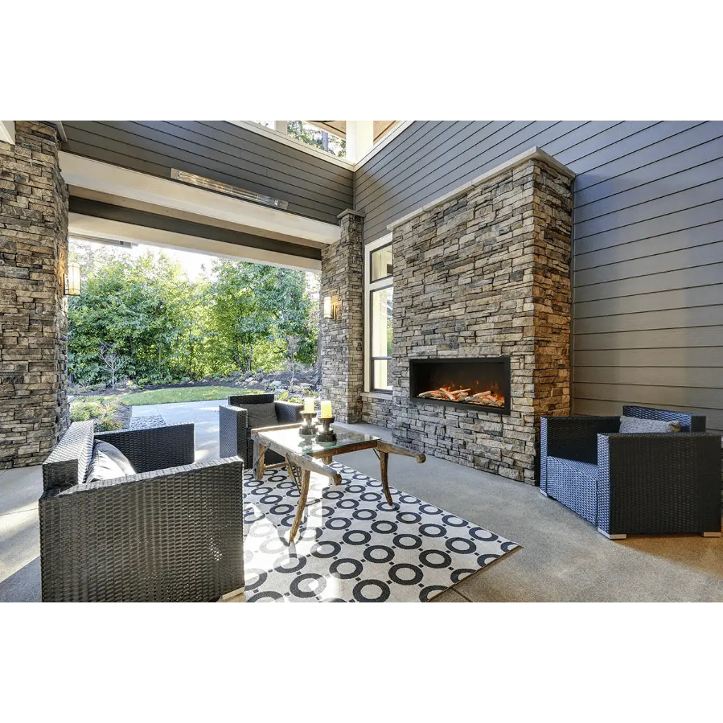 Amantii 88" Symmetry Extra Tall Electric Fireplace
