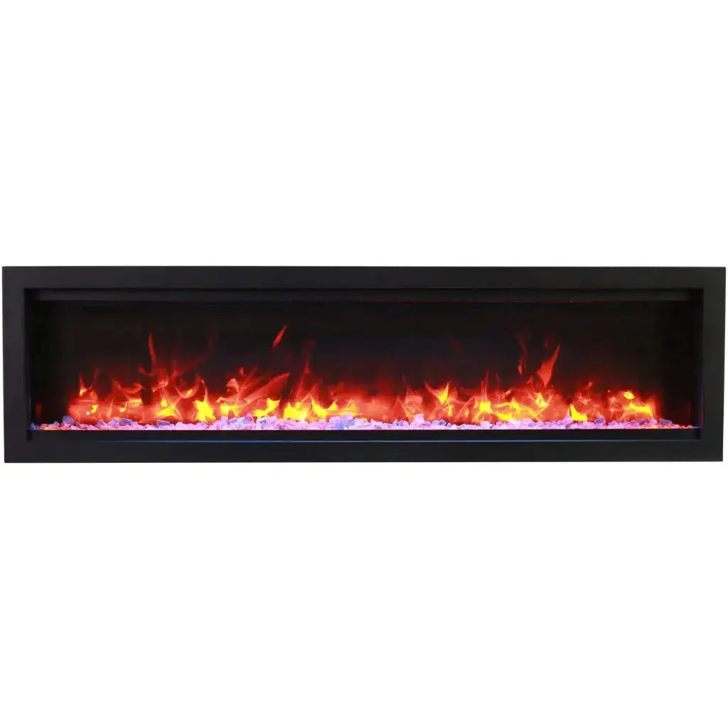 Amantii Symmetry Lumina 60" Indoor/Outdoor Built-In Smart Electric Fireplace