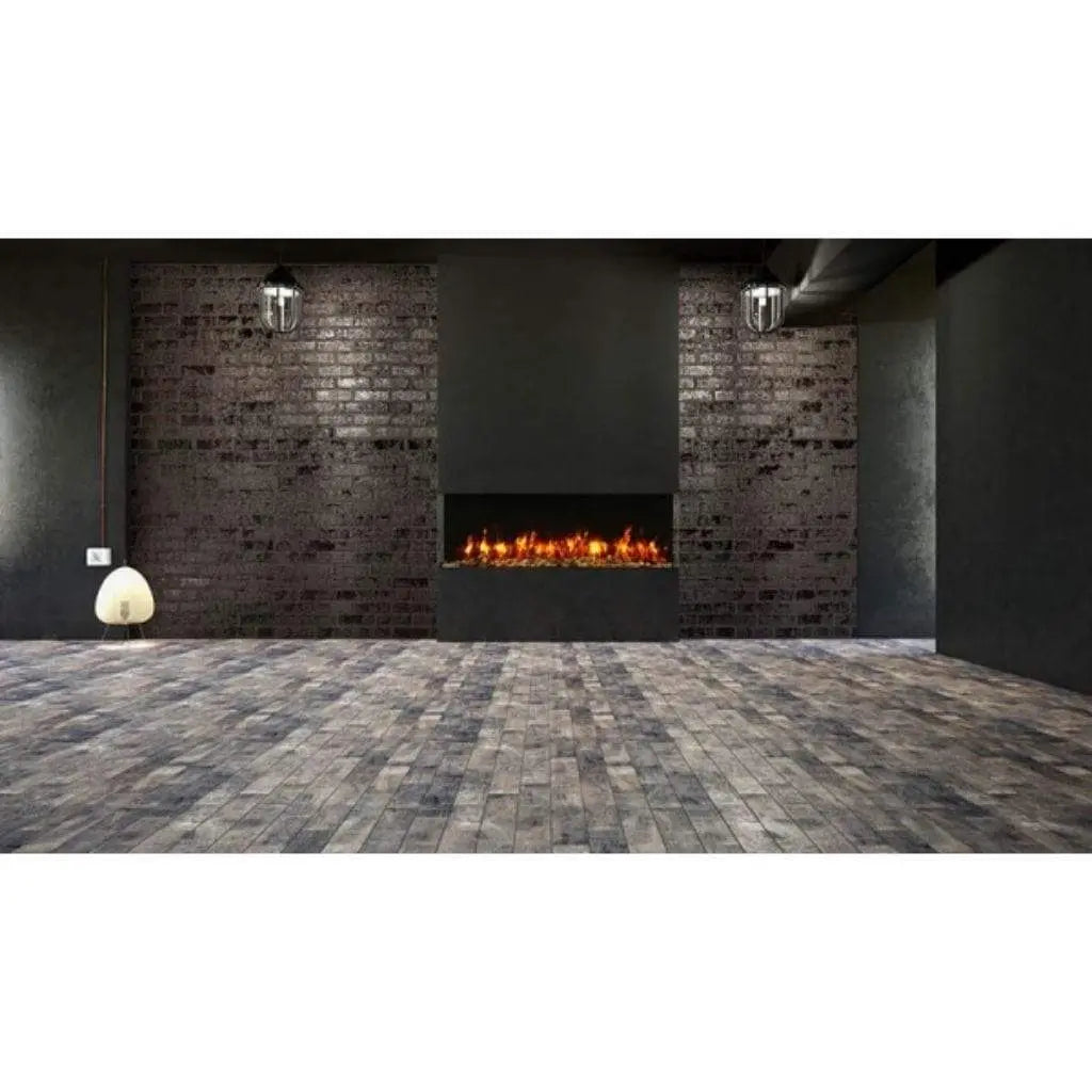 Amantii 72″ Tru-View Slim Built-In Smart 3-Sided Electric Fireplace