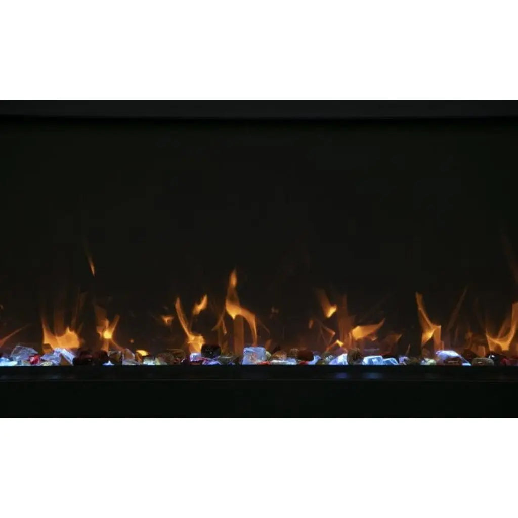 Amantii Tru View Bespoke 45" 3-Sided Indoor/Outdoor Electric Fireplace TRV-45-BESPOKE