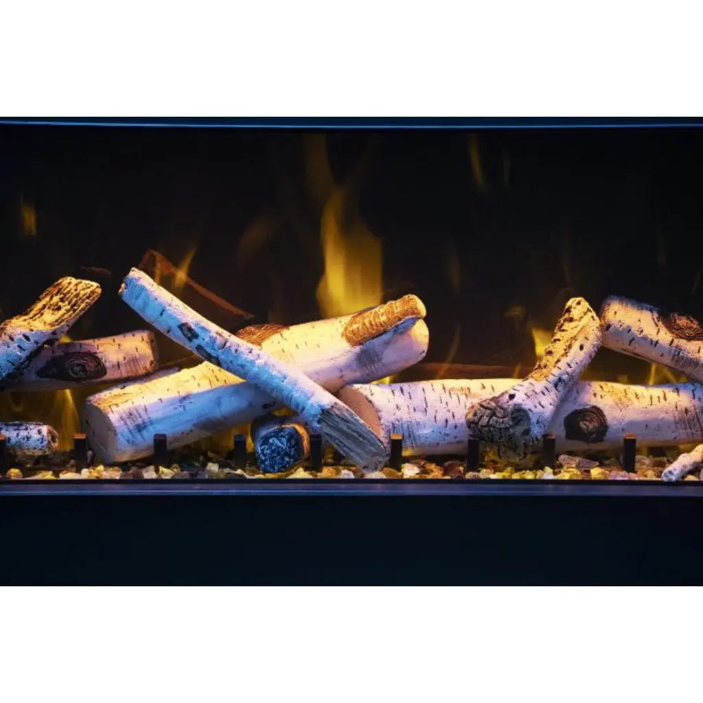 Amantii Tru View Bespoke 55" 3-Sided Indoor/Outdoor Electric Fireplace TRV-55-BESPOKE