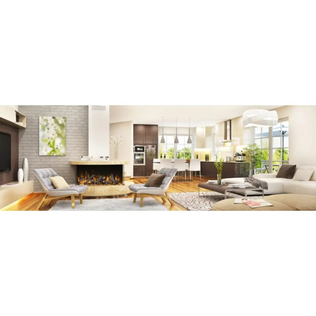 Amantii Tru View Bespoke 55" 3-Sided Indoor/Outdoor Electric Fireplace TRV-55-BESPOKE