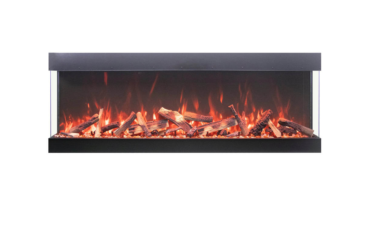 Amantii Tru View Bespoke 65" 3-Sided Indoor/Outdoor Electric Fireplace TRV-65-BESPOKE