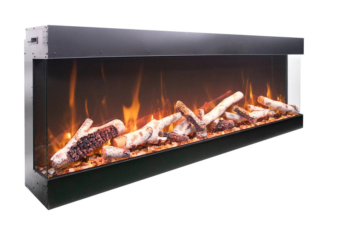 Amantii Tru View Bespoke 65" 3-Sided Indoor/Outdoor Electric Fireplace TRV-65-BESPOKE