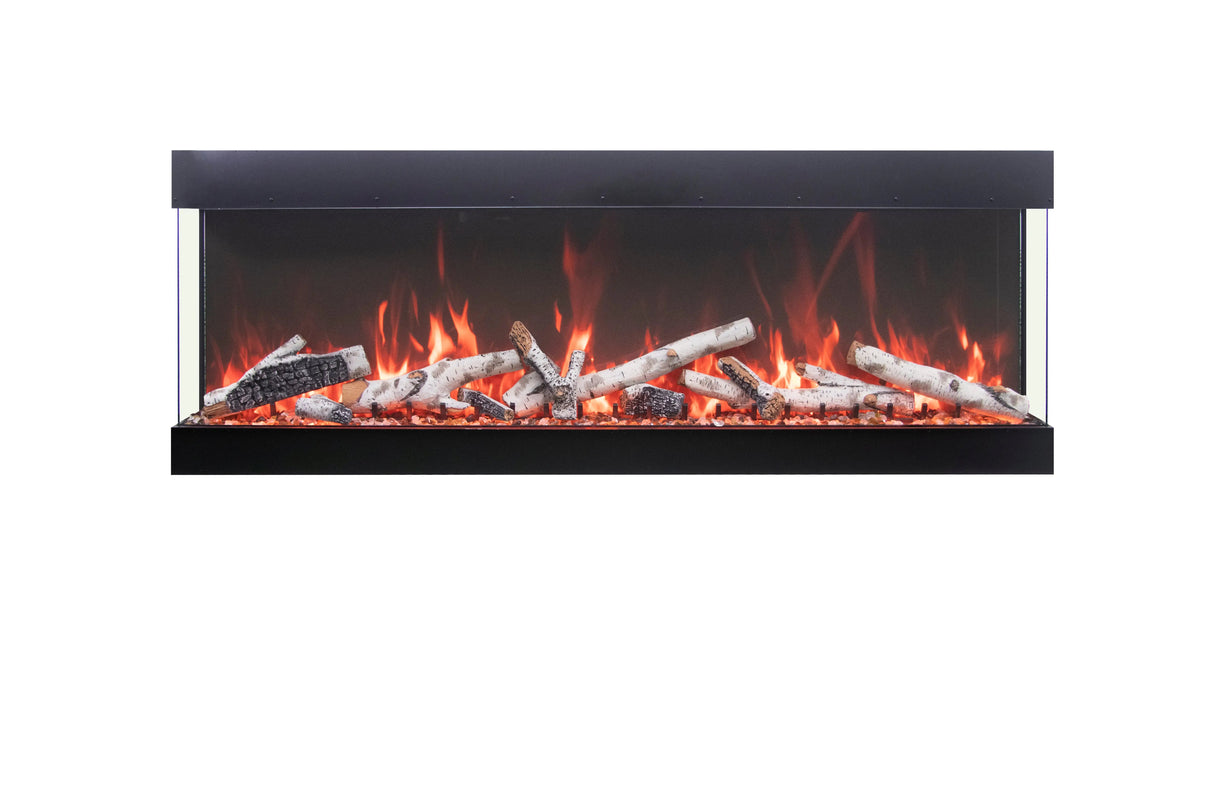 Amantii Tru View Bespoke 85" 3-Sided Indoor/Outdoor Electric Fireplace TRV-85-BESPOKE