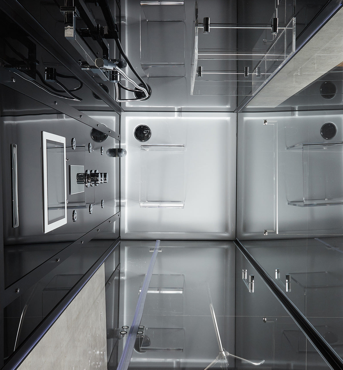 Maya Bath Platinum Anzio-L 57″ × 37″ × 88″ Steam Shower