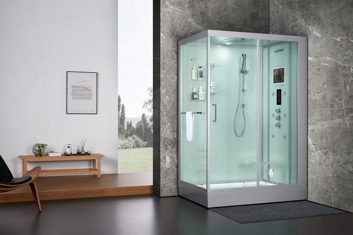 Maya Bath Platinum Anzio-R 57″ × 37″ × 88″ Steam Shower