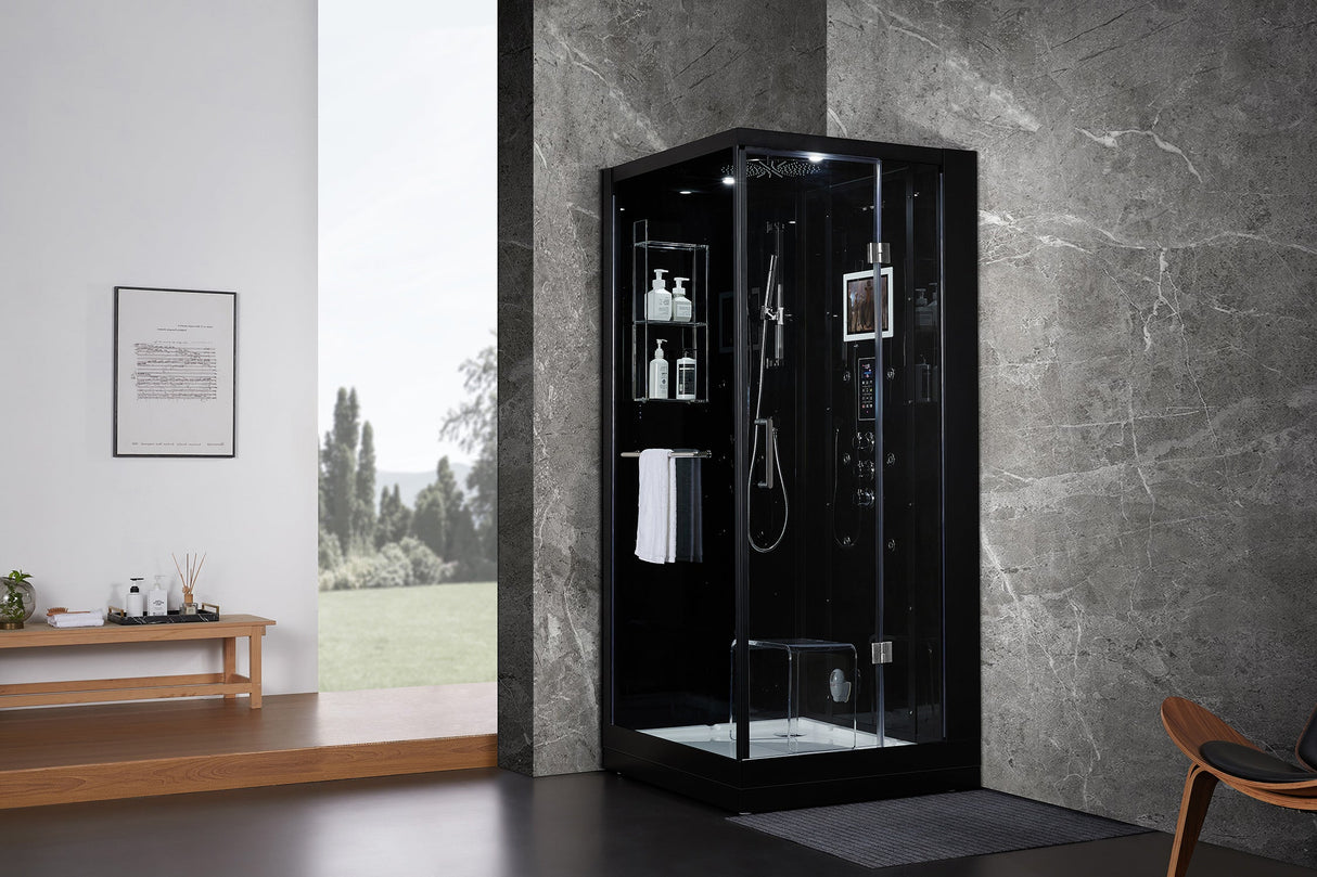 Maya Bath Platinum Arezzo‑R 37″ × 37″ × 88″ Steam Shower