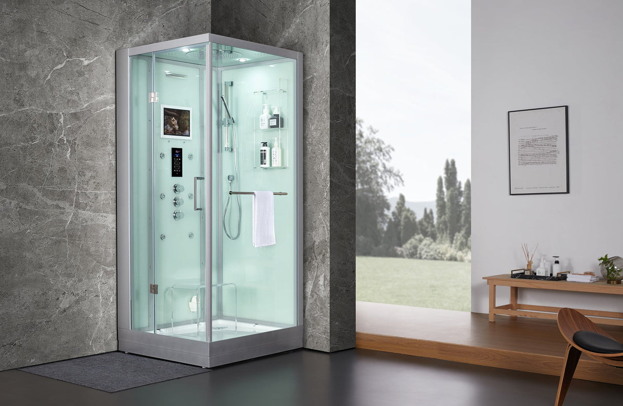 Maya Bath Platinum Arezzo‑L 37″ × 37″ × 88″ Steam Shower