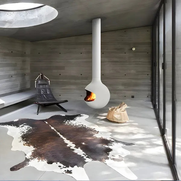 HearthArtSinn Shine 3 Luxury Hanging Spherical Real Fire Fireplace