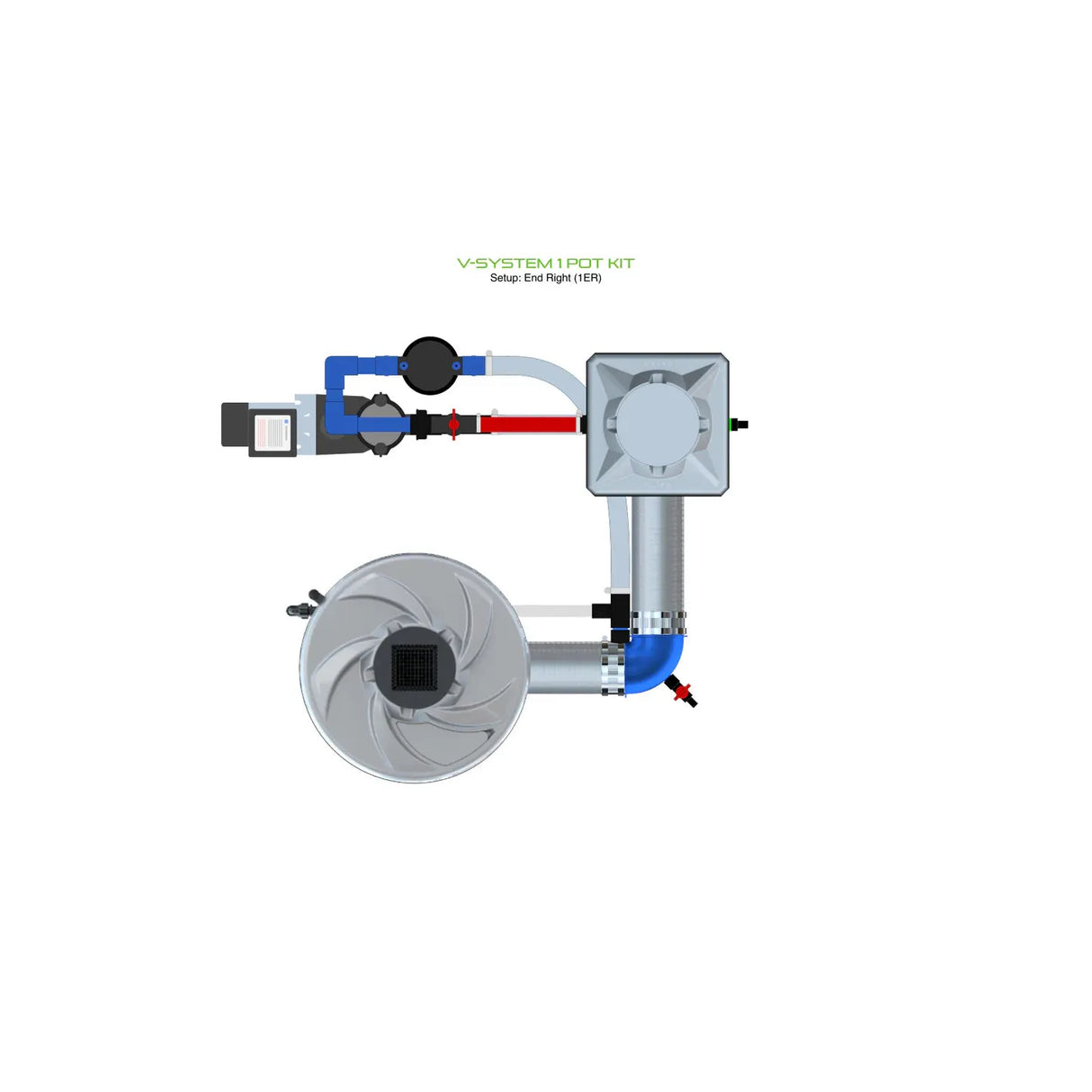 Alien Hydroponics V-SYSTEM 1 Pot Kit