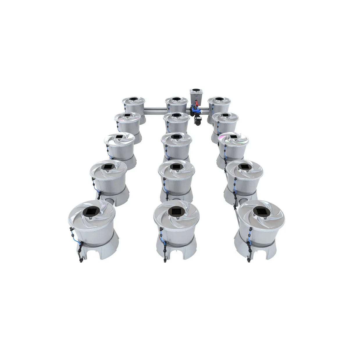 Alien Hydroponics V-SYSTEM 15 Pot 3 Row Kit