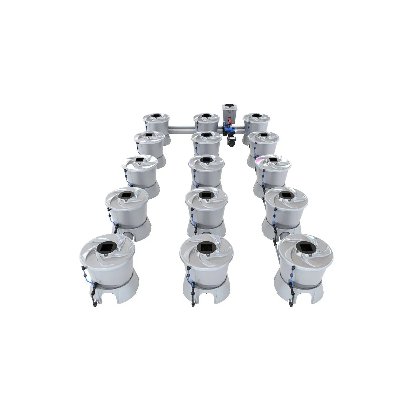 Alien Hydroponics V-SYSTEM 15 Pot 3 Row Kit