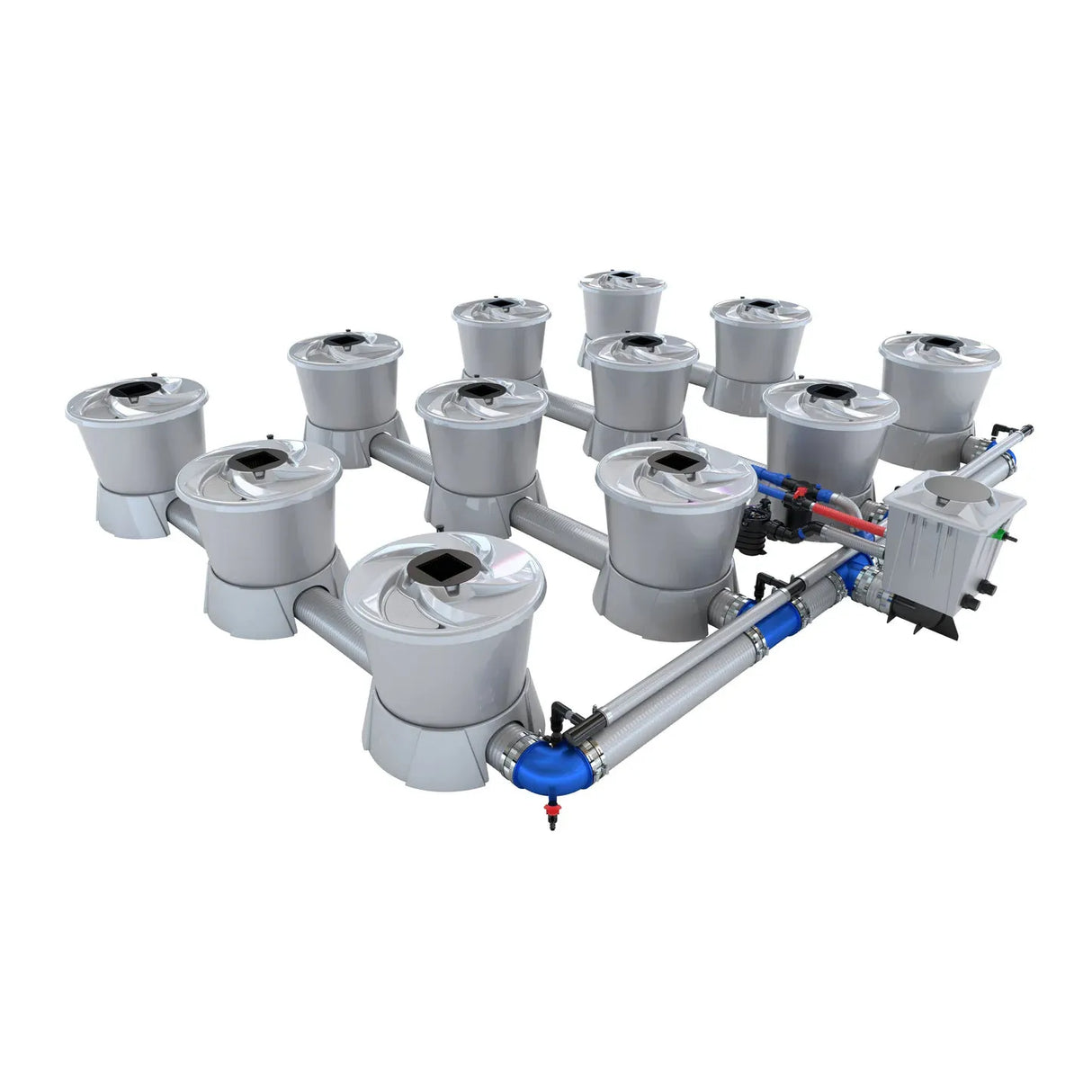 Alien Hydroponics V-SYSTEM 12 Pot 4 Row Kit