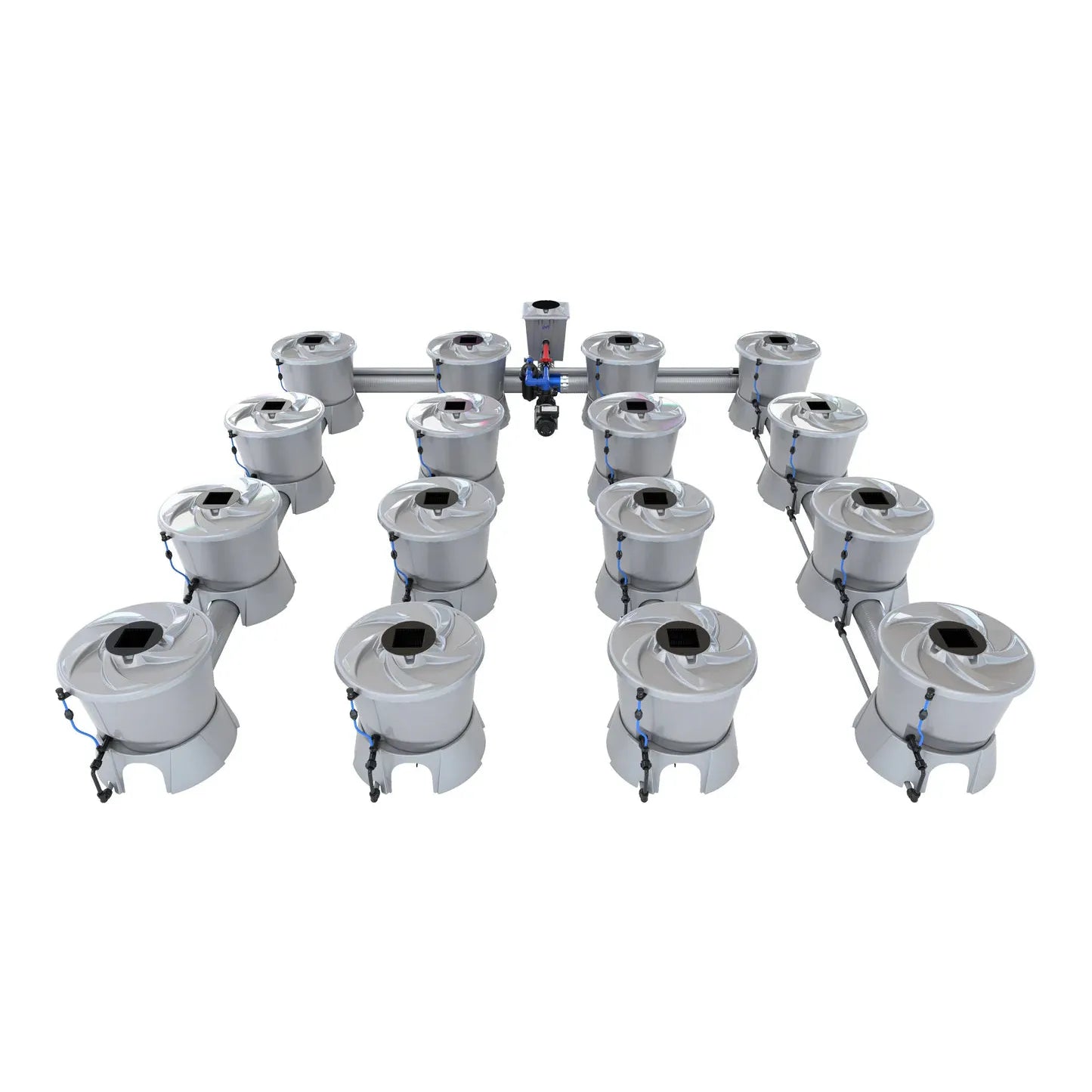 Alien Hydroponics V-SYSTEM 16 Pot 4 Row Kit