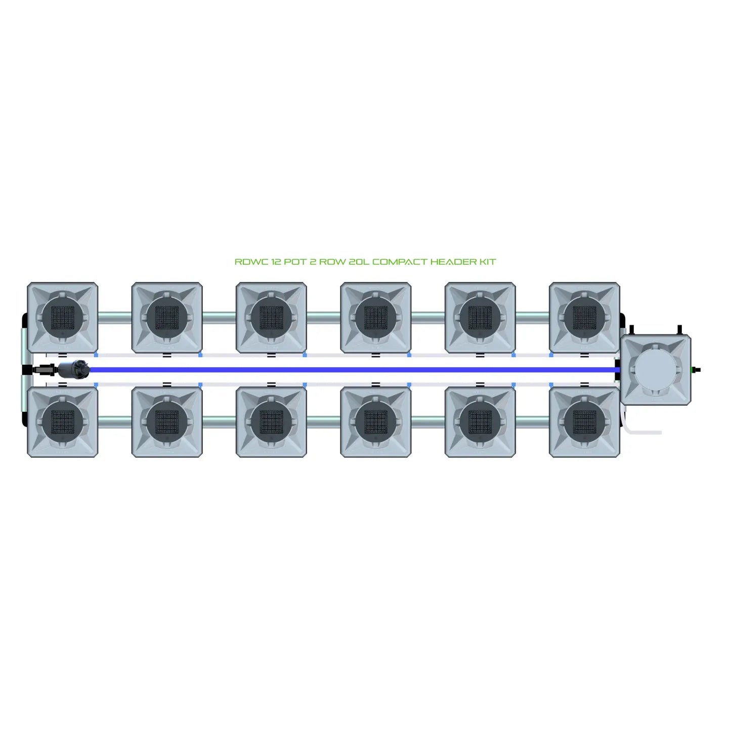 Alien Hydroponics RDWC 12 Pot 2 Row Kit